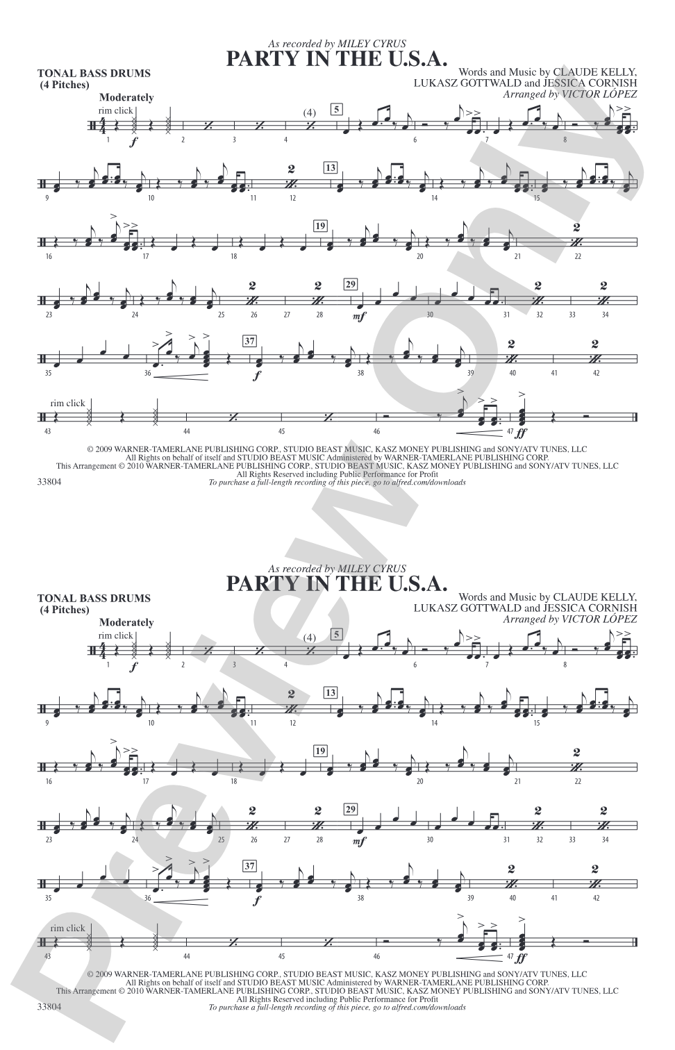 Party in the U.S.A.: Tonal Bass Drum
