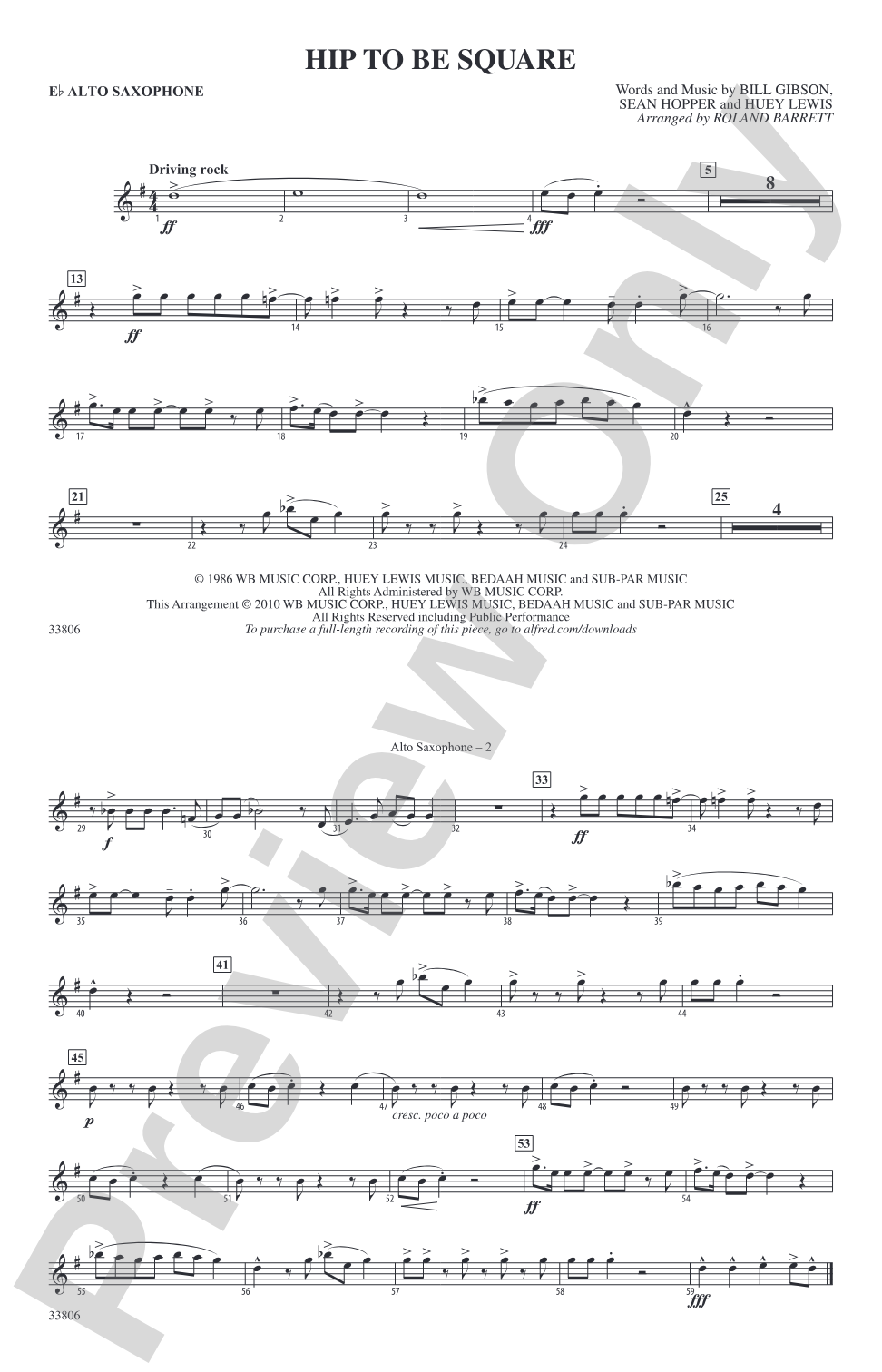 Hip to Be Square: E-flat Alto Saxophone