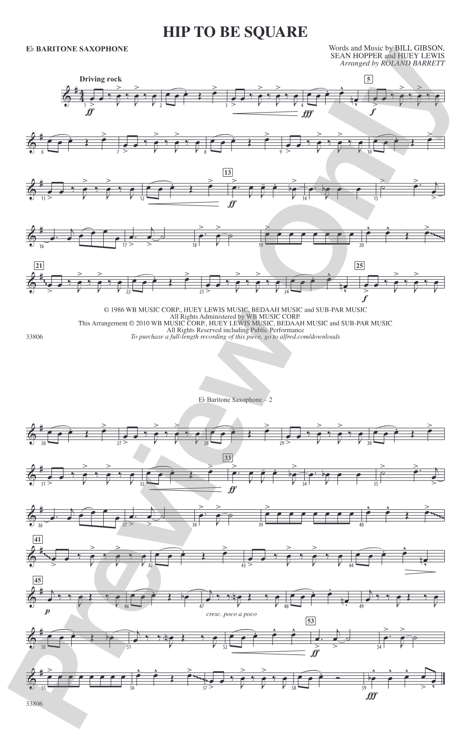 Hip to Be Square: E-flat Baritone Saxophone
