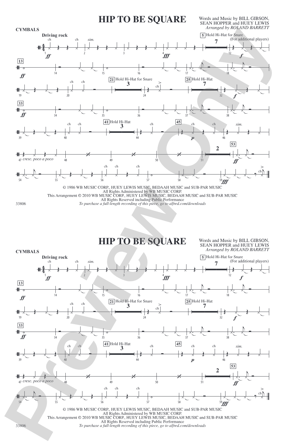 Hip to Be Square: Cymbals