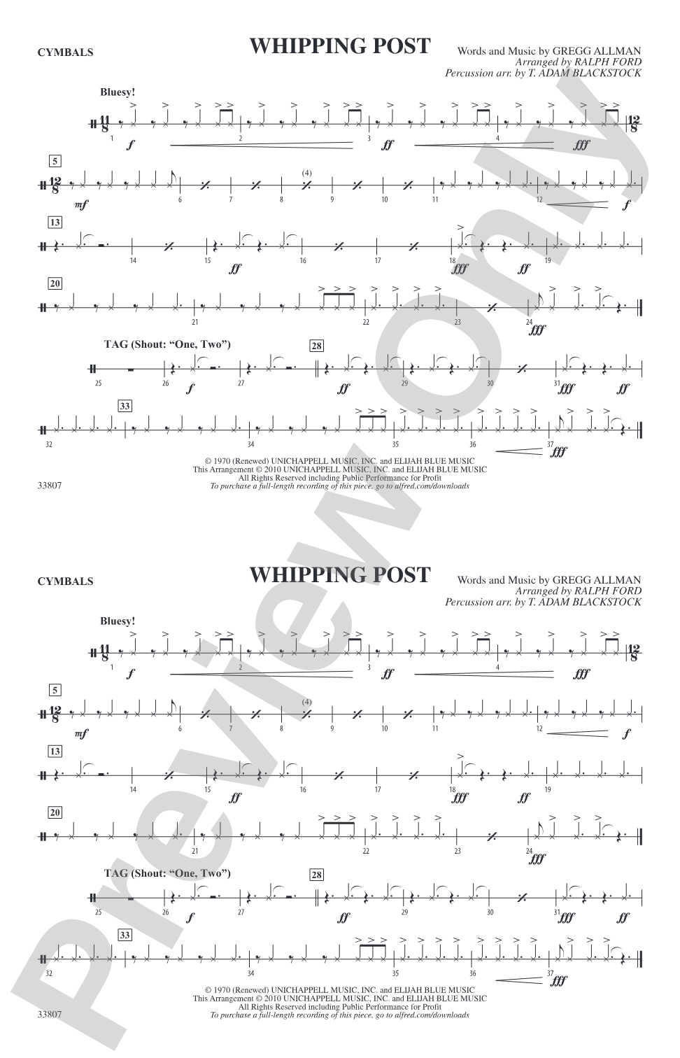 Whipping Post: Cymbals