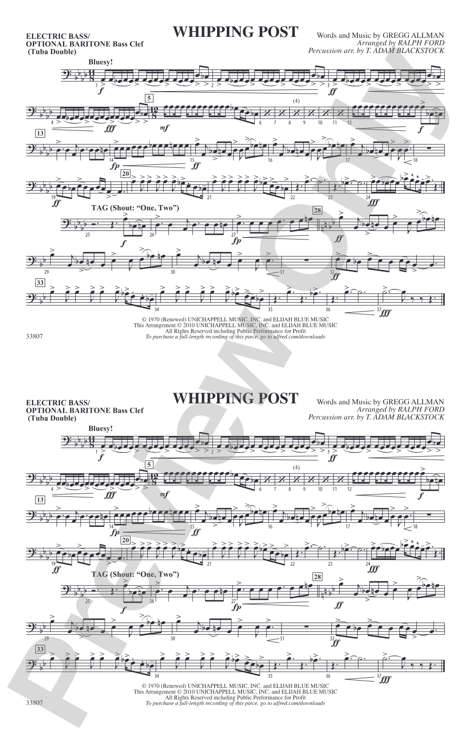 Whipping Post: Electric Bass