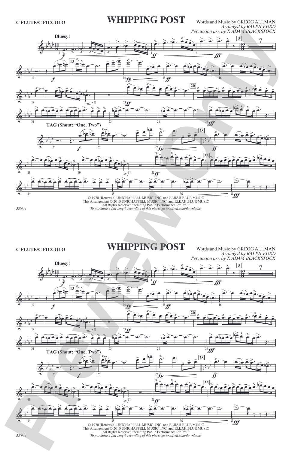 Whipping Post: Flute