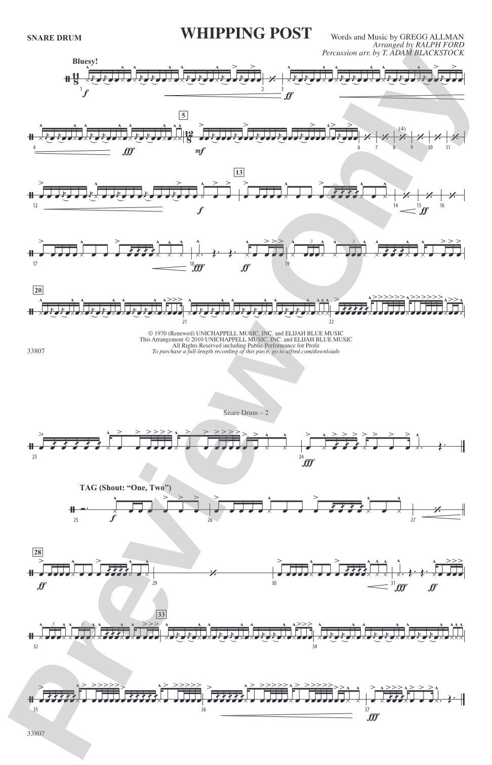 Whipping Post: Snare Drum