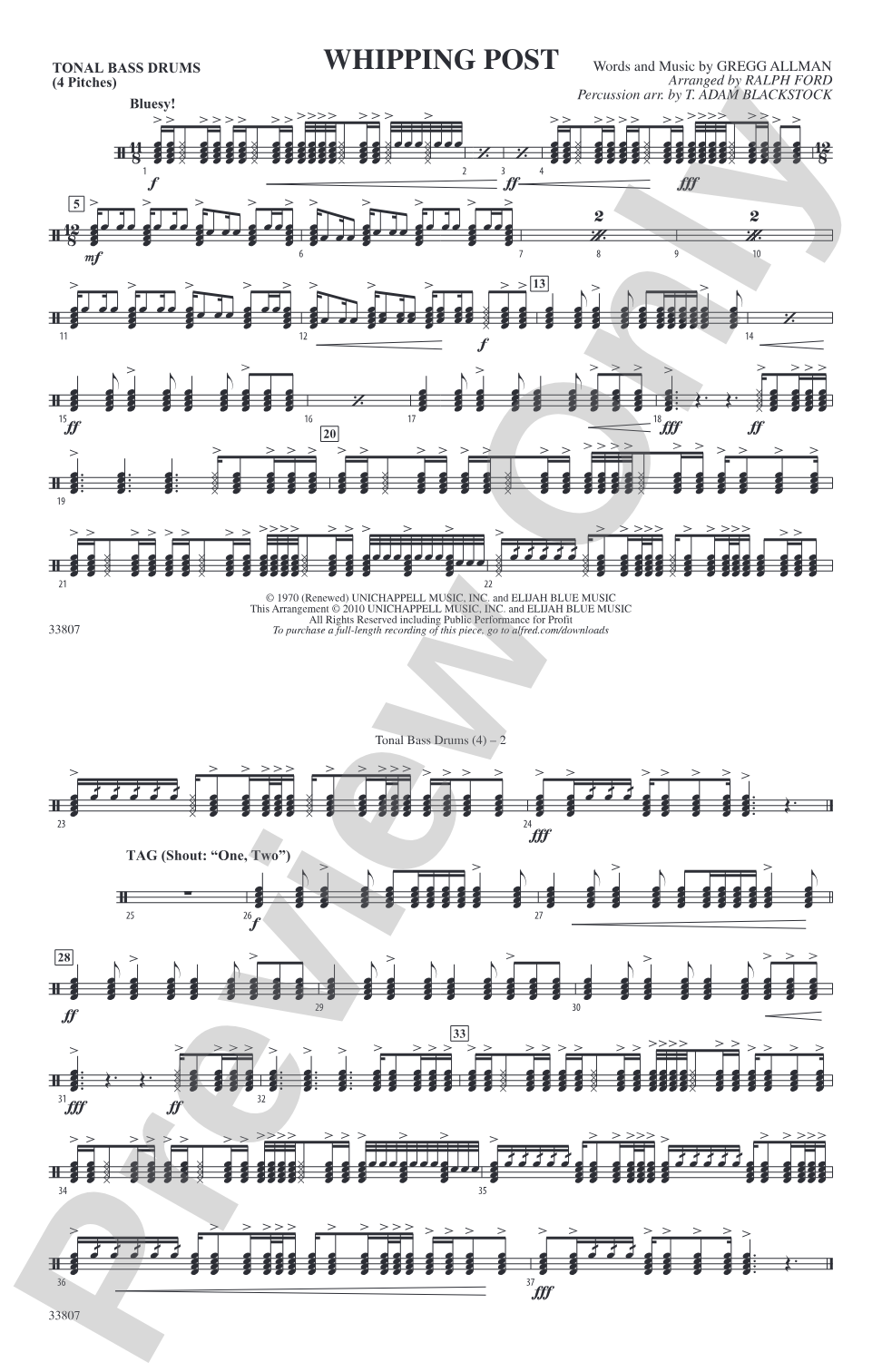 Whipping Post: Tonal Bass Drum