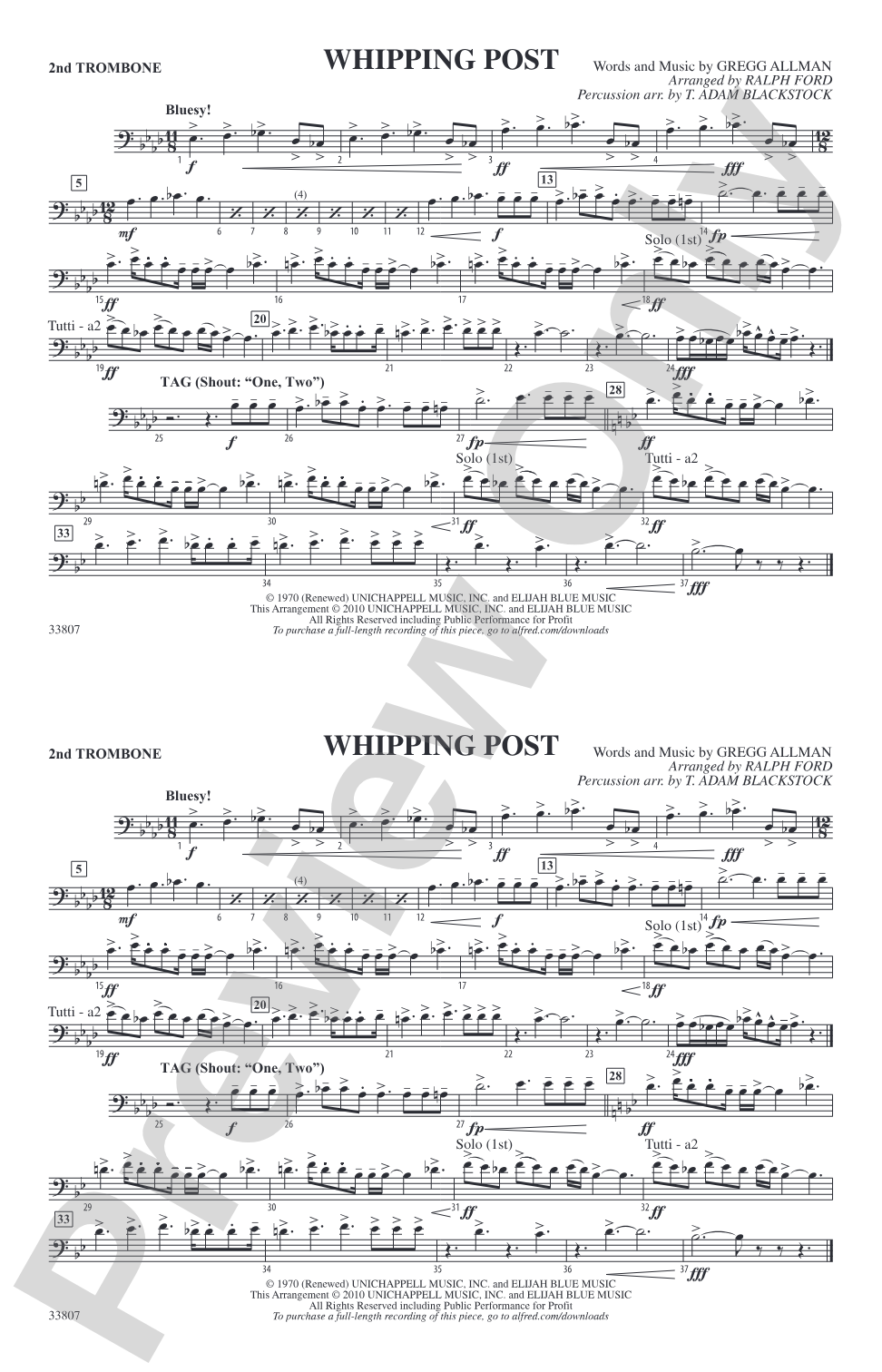 Whipping Post: 2nd Trombone