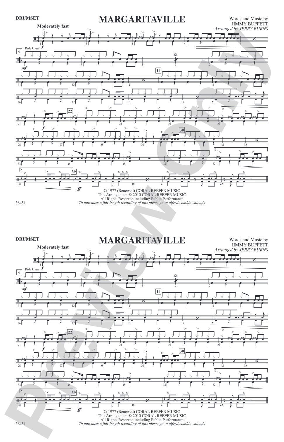 Margaritaville: Drumset
