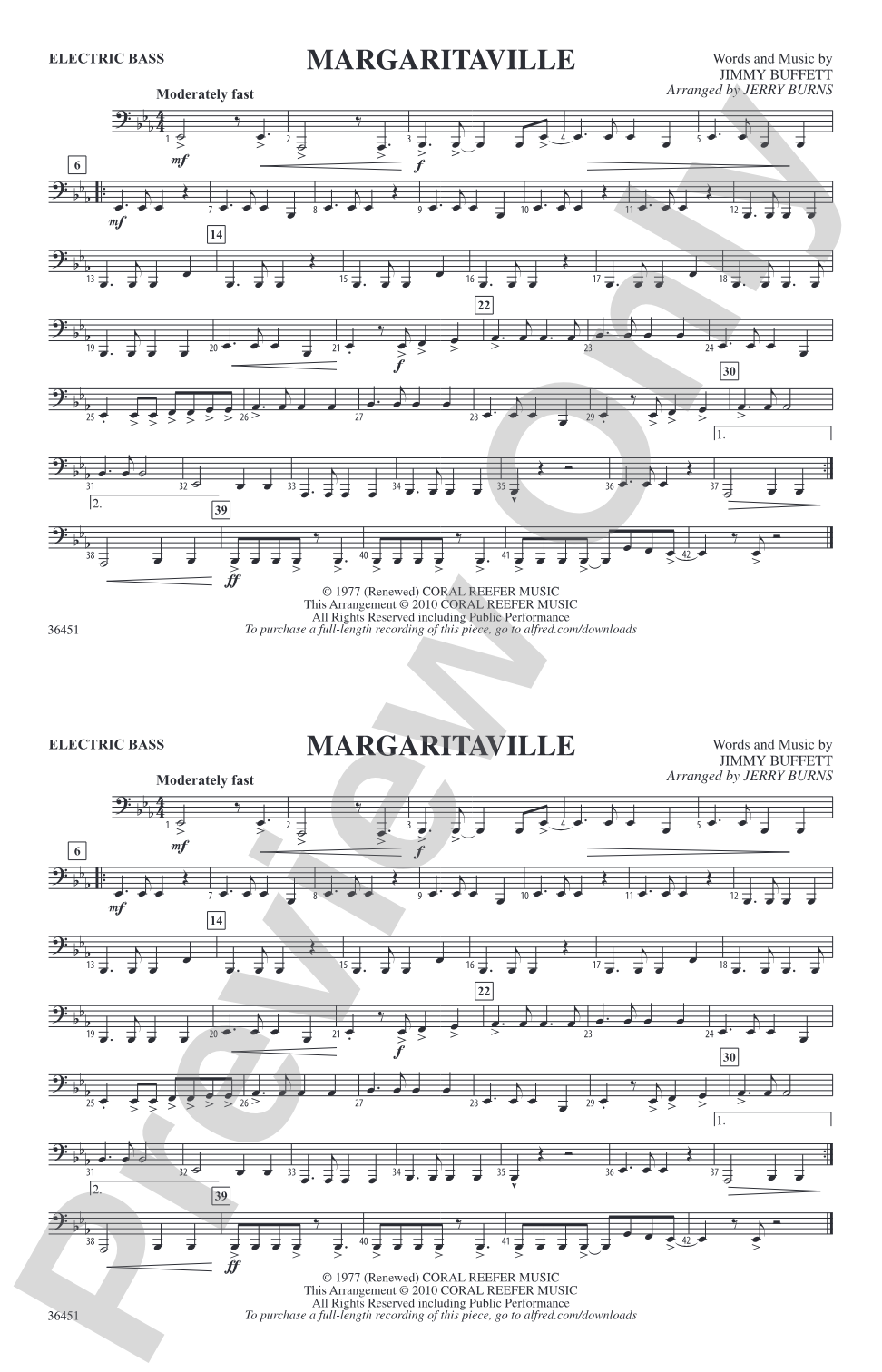 Margaritaville: Electric Bass