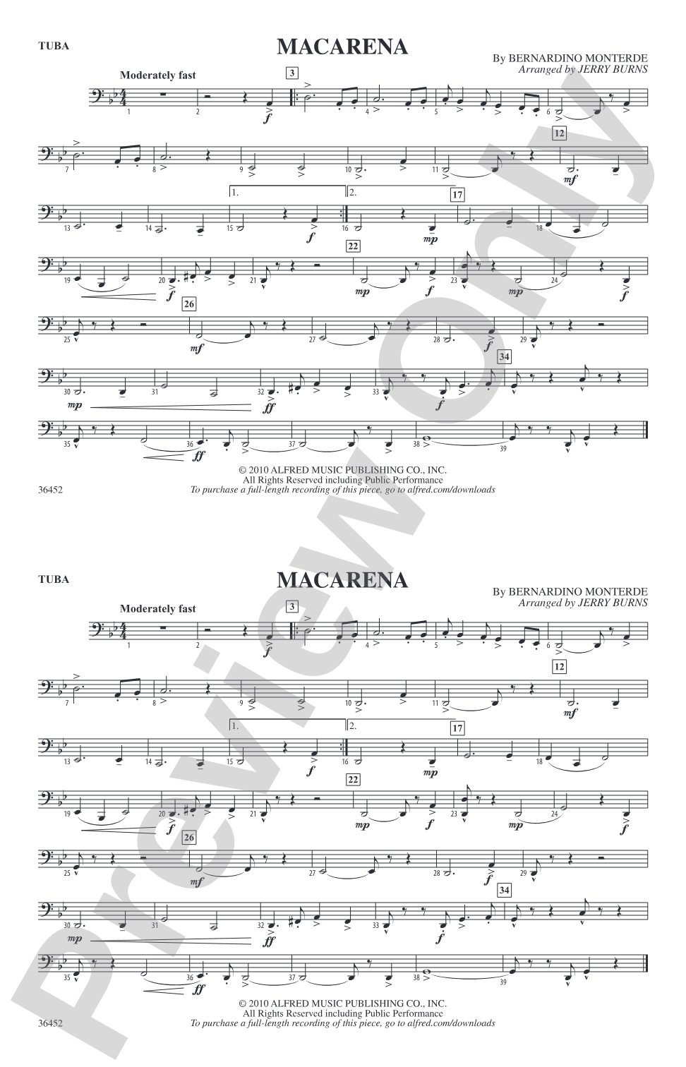 Macarena: Tuba