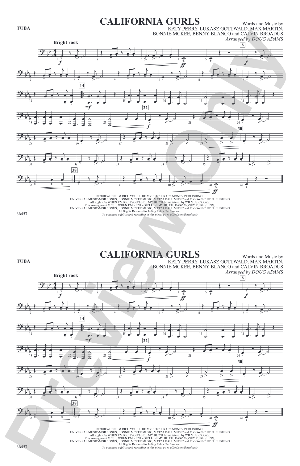California Gurls: Tuba