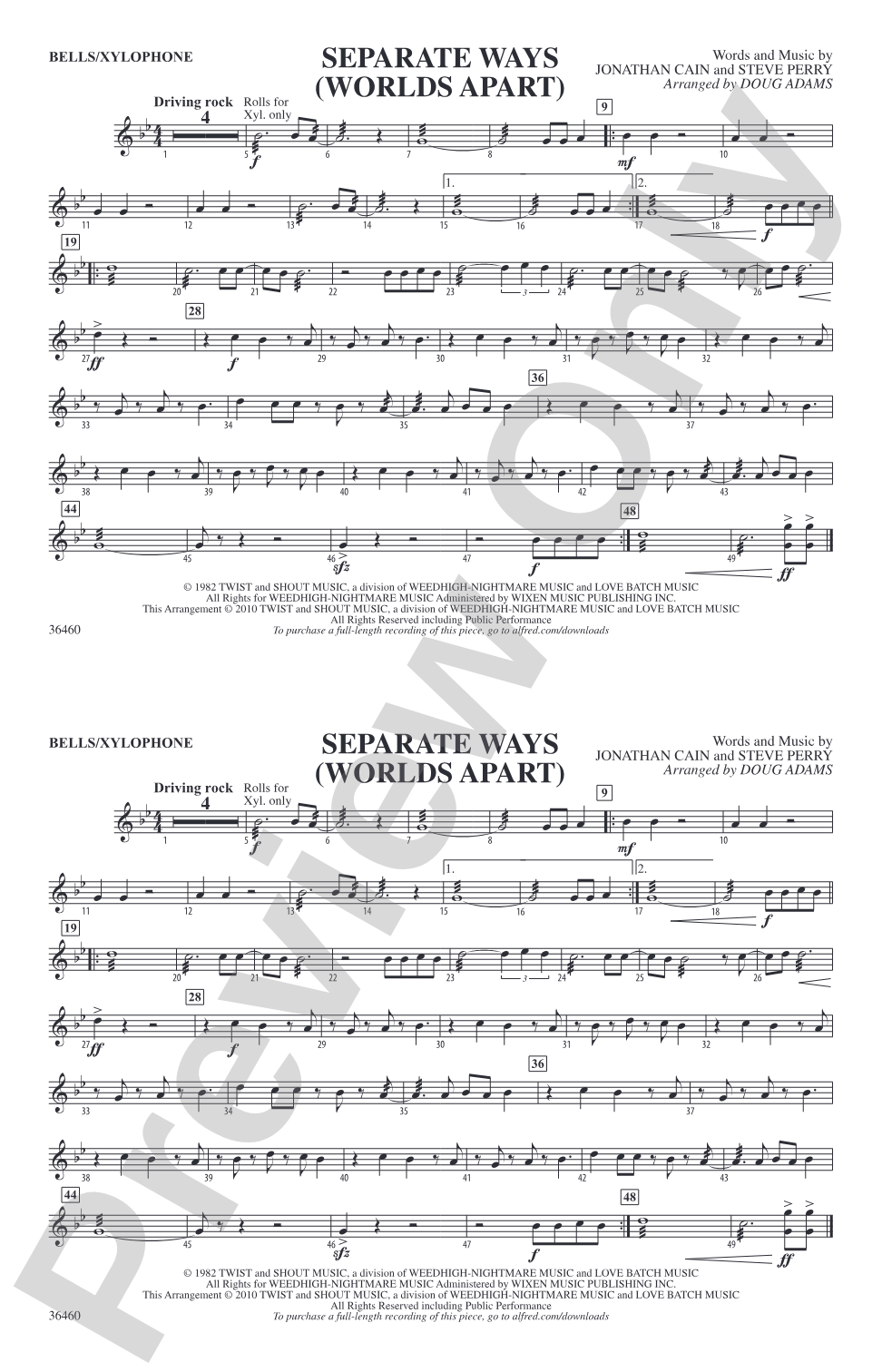 Separate Ways (Worlds Apart): Mallets