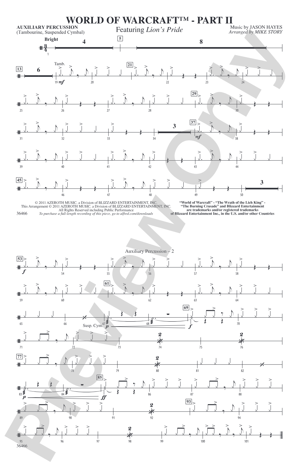 World of Warcraft, Part II: Auxiliary Percussion