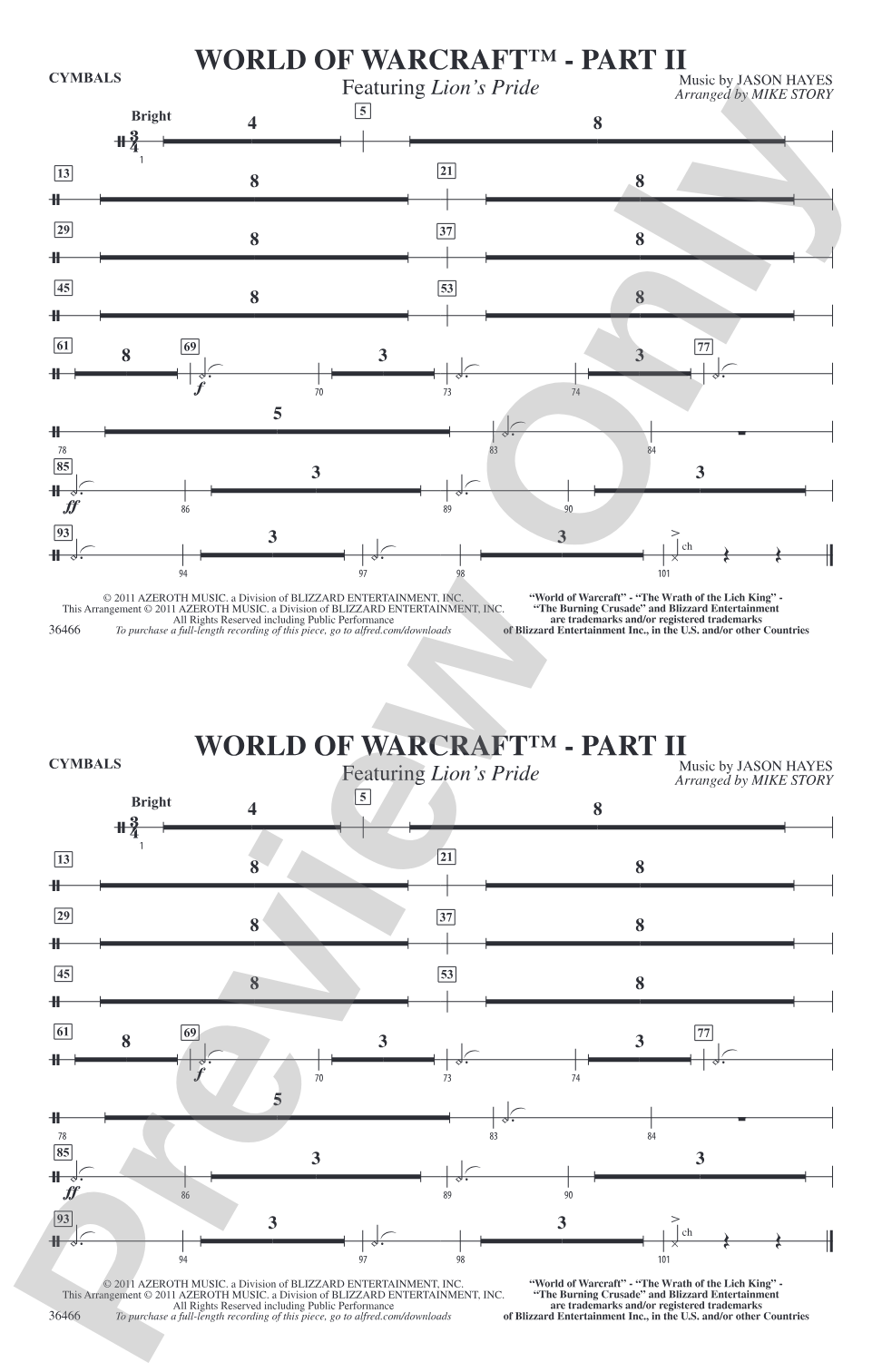 World of Warcraft, Part II: Cymbals