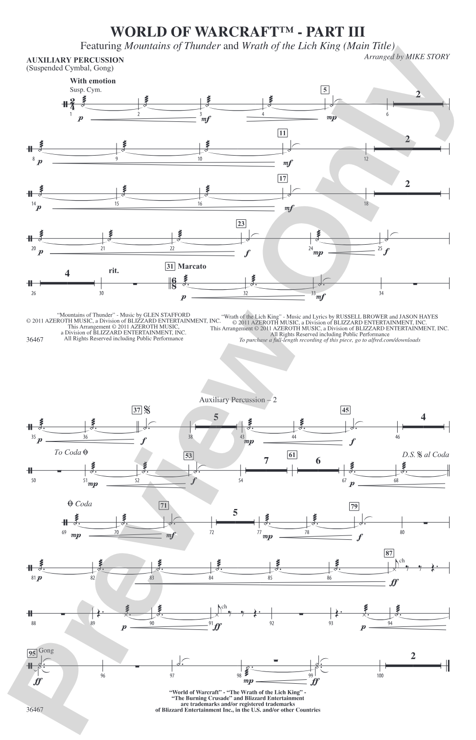 World of Warcraft, Part III: Auxiliary Percussion