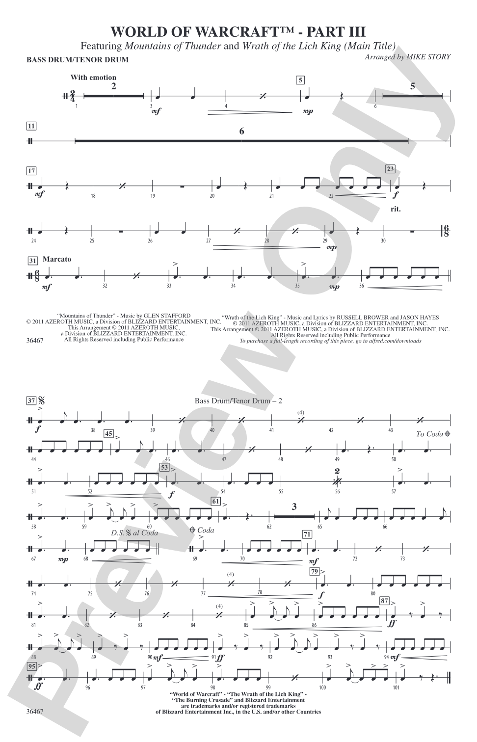 World of Warcraft, Part III: Bass Drum/Tenor Drum