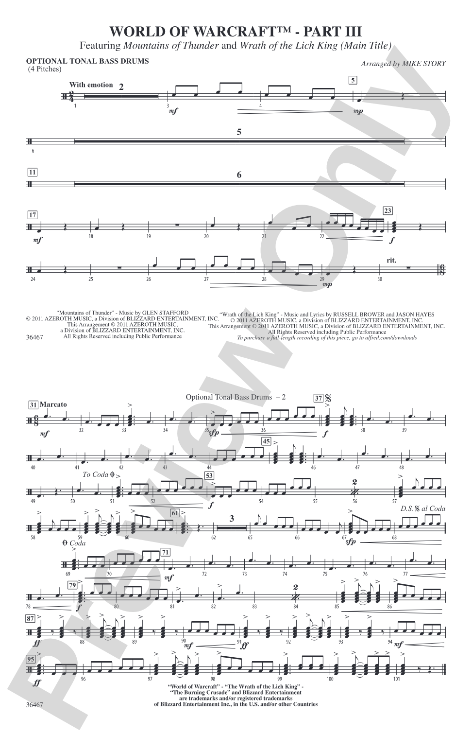 World of Warcraft, Part III: Tonal Bass Drum