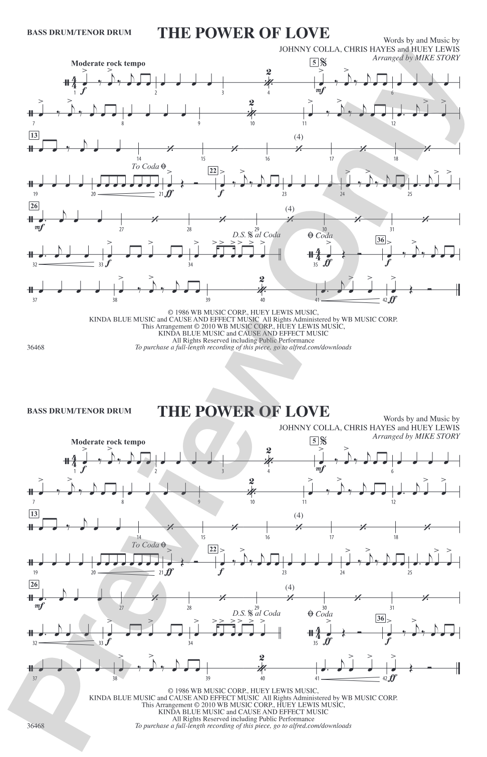 The Power of Love: Bass Drum/Tenor Drum