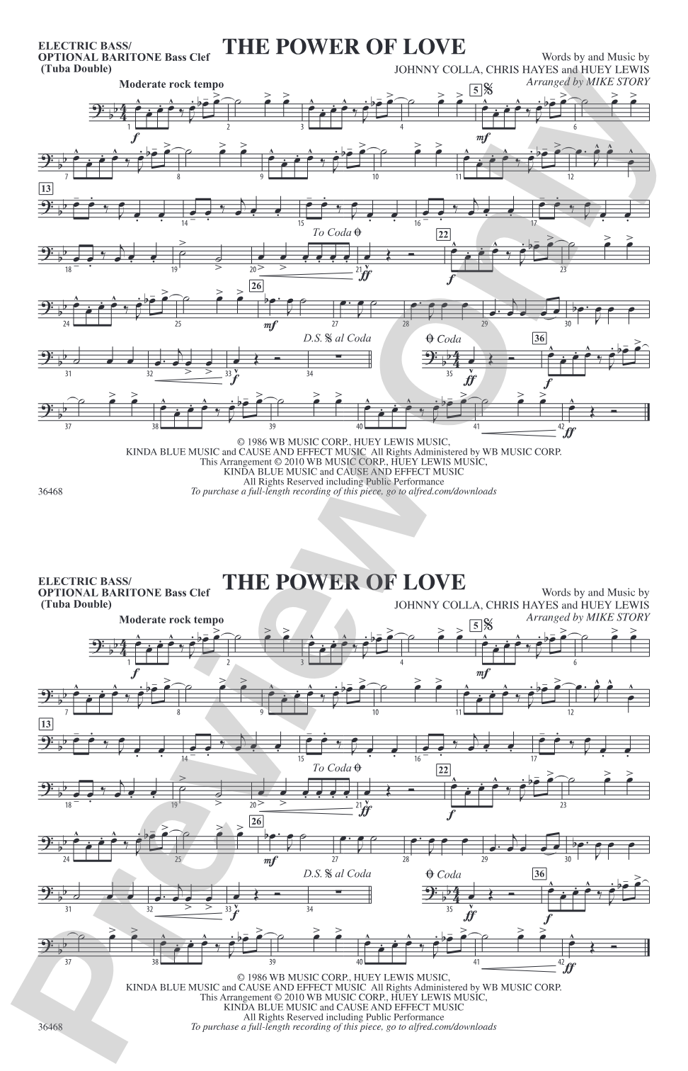 The Power of Love: Electric Bass