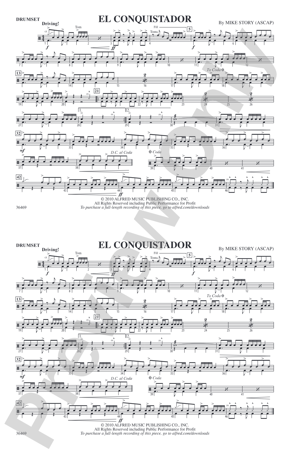 El Conquistador: Drumset
