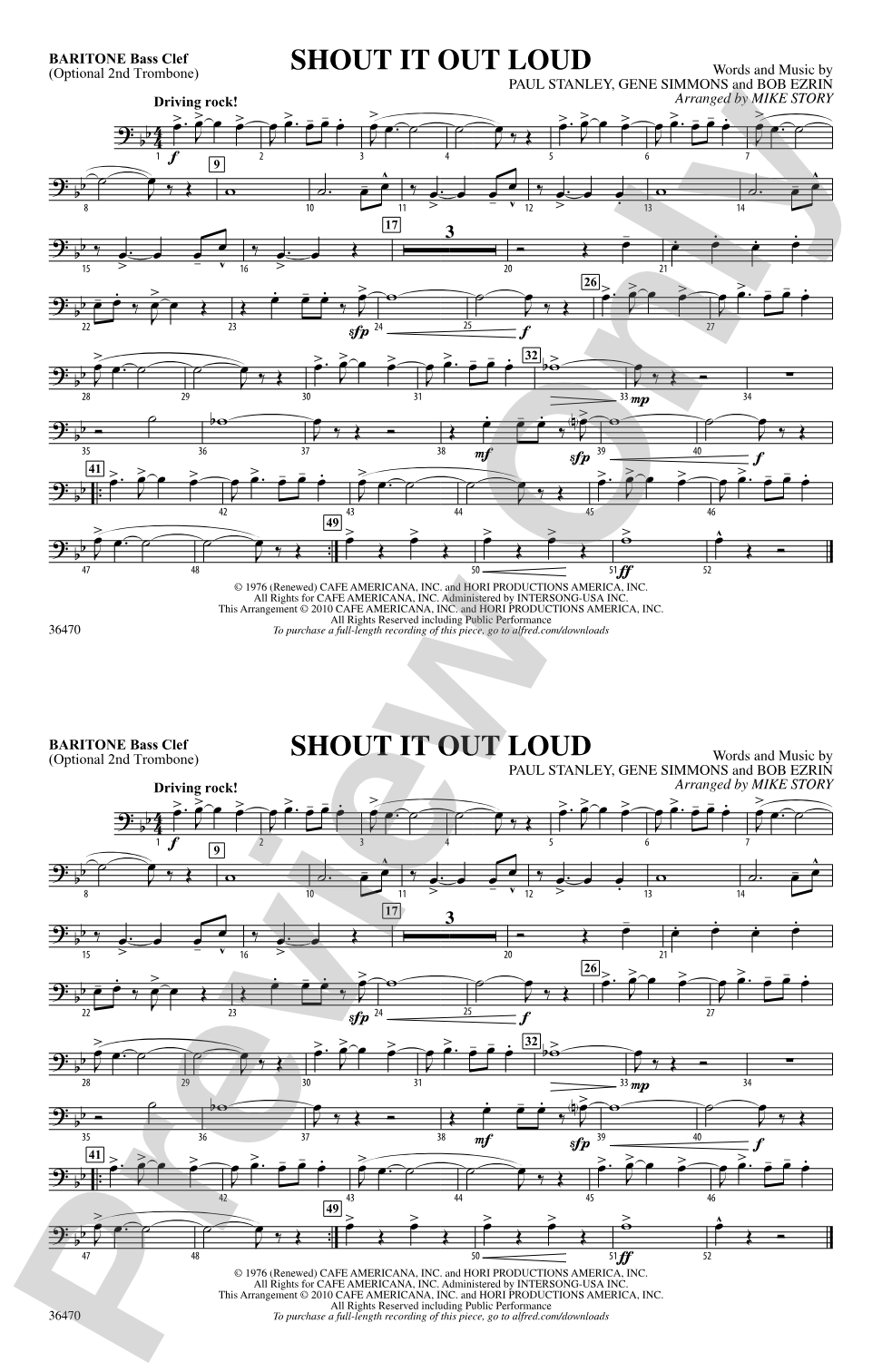 Shout It Out Loud: Baritone B.C.