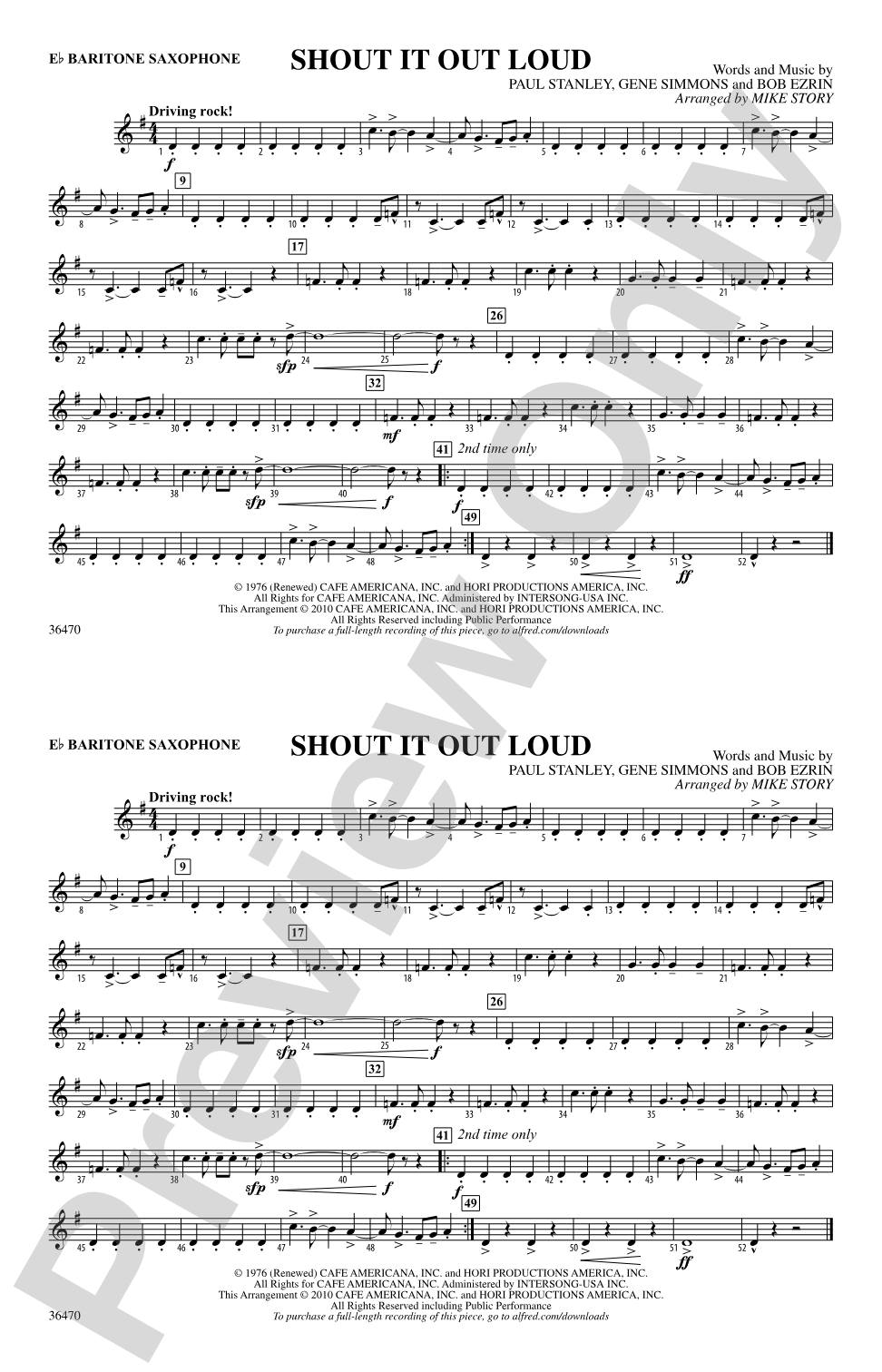 Shout It Out Loud: E-flat Baritone Saxophone