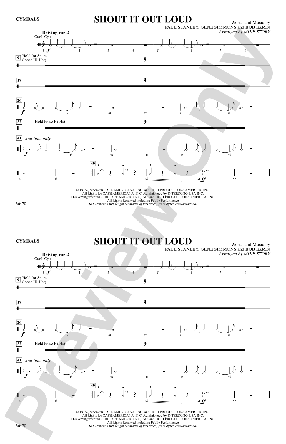 Shout It Out Loud: Cymbals