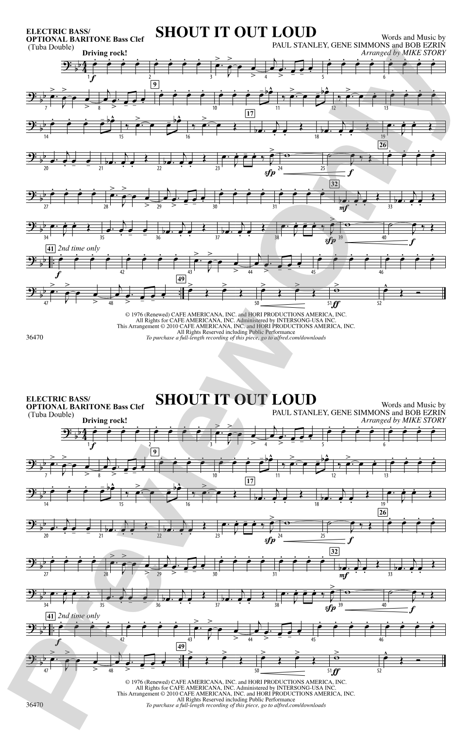 Shout It Out Loud: Electric Bass
