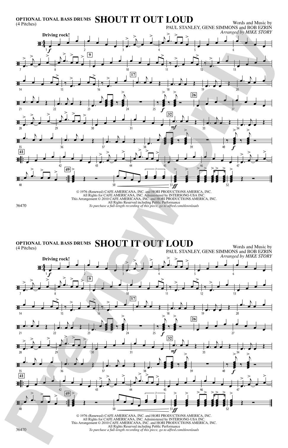 Shout It Out Loud: Tonal Bass Drum