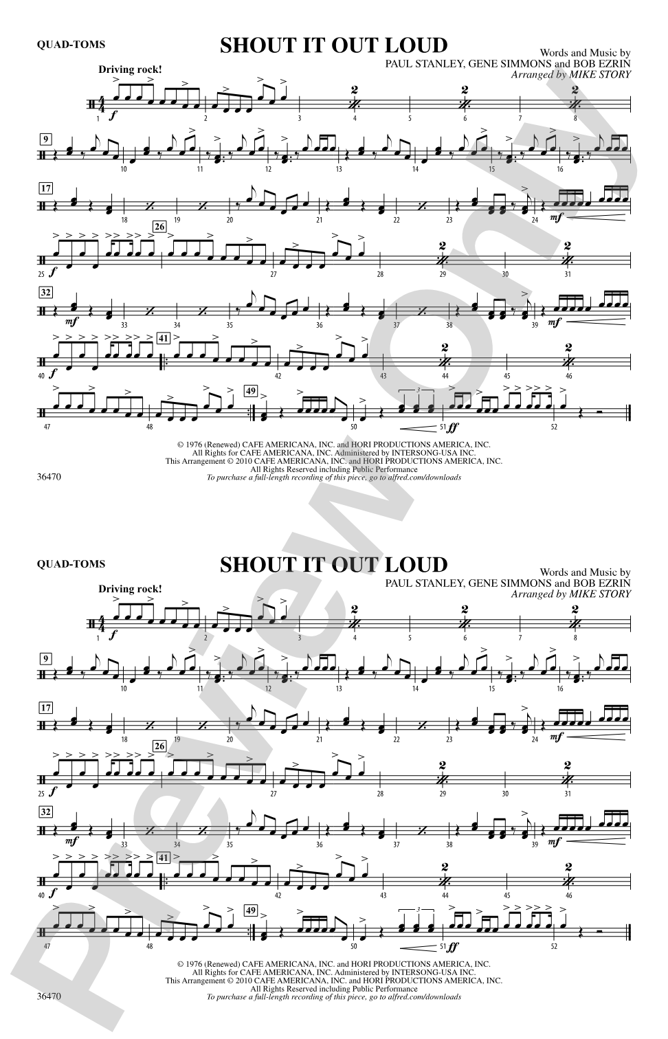 Shout It Out Loud: Quad-Toms