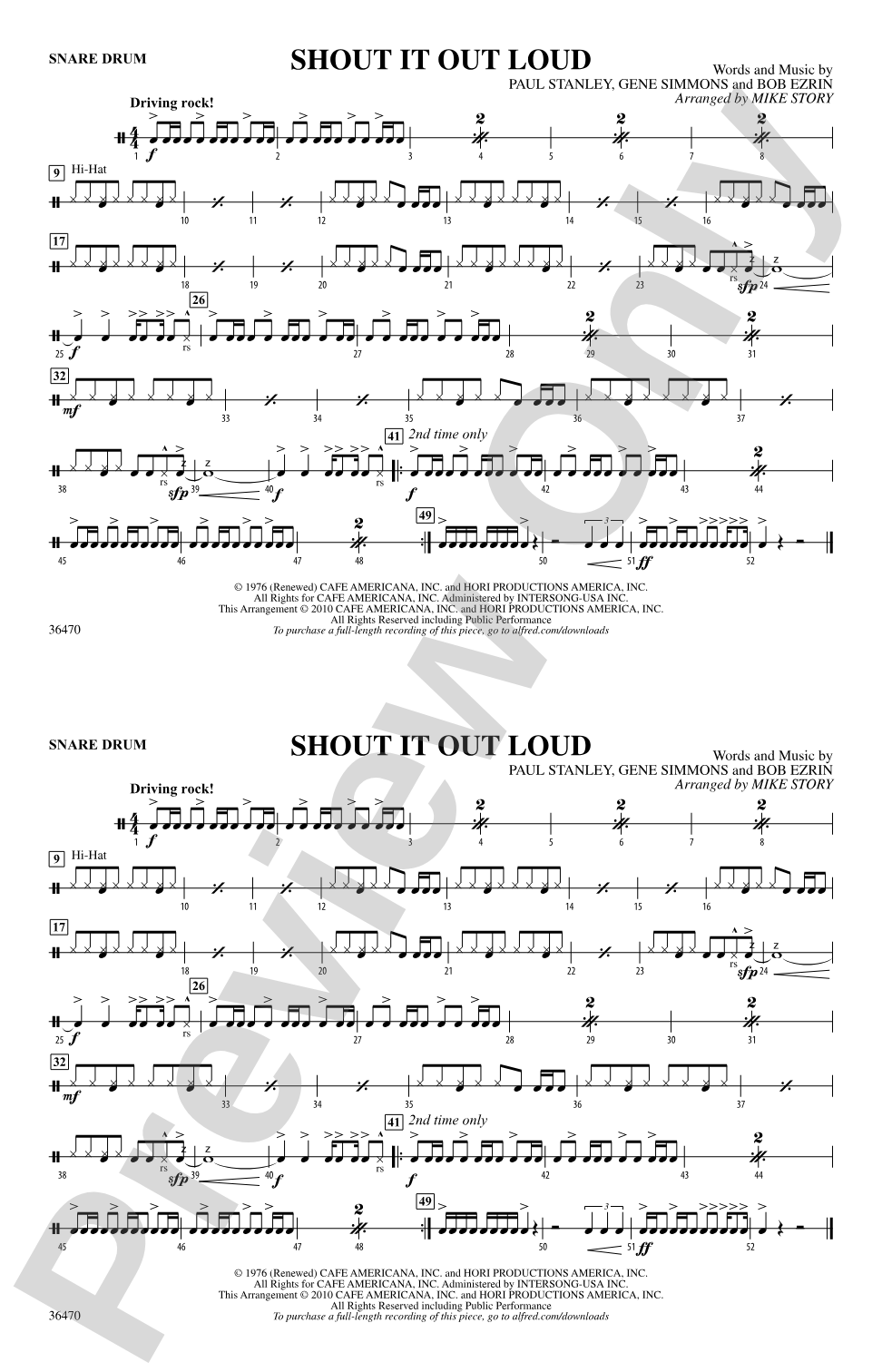 Shout It Out Loud: Snare Drum