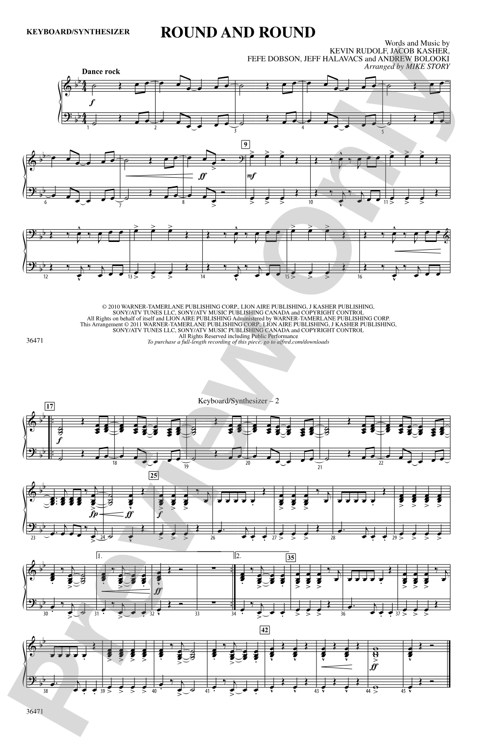 Round and Round: Keyboard/Synthesizer