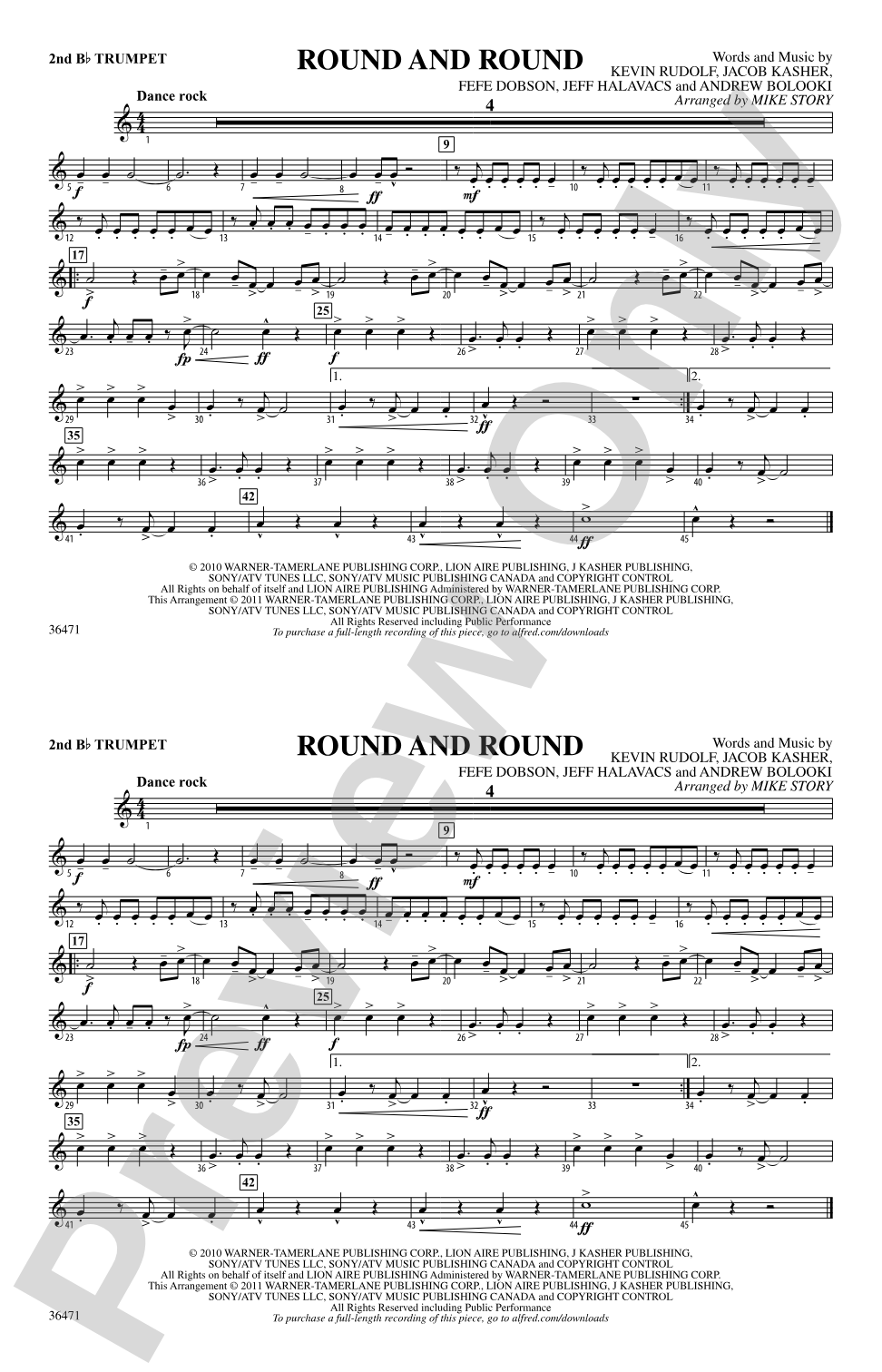 Round and Round: 2nd B-flat Trumpet