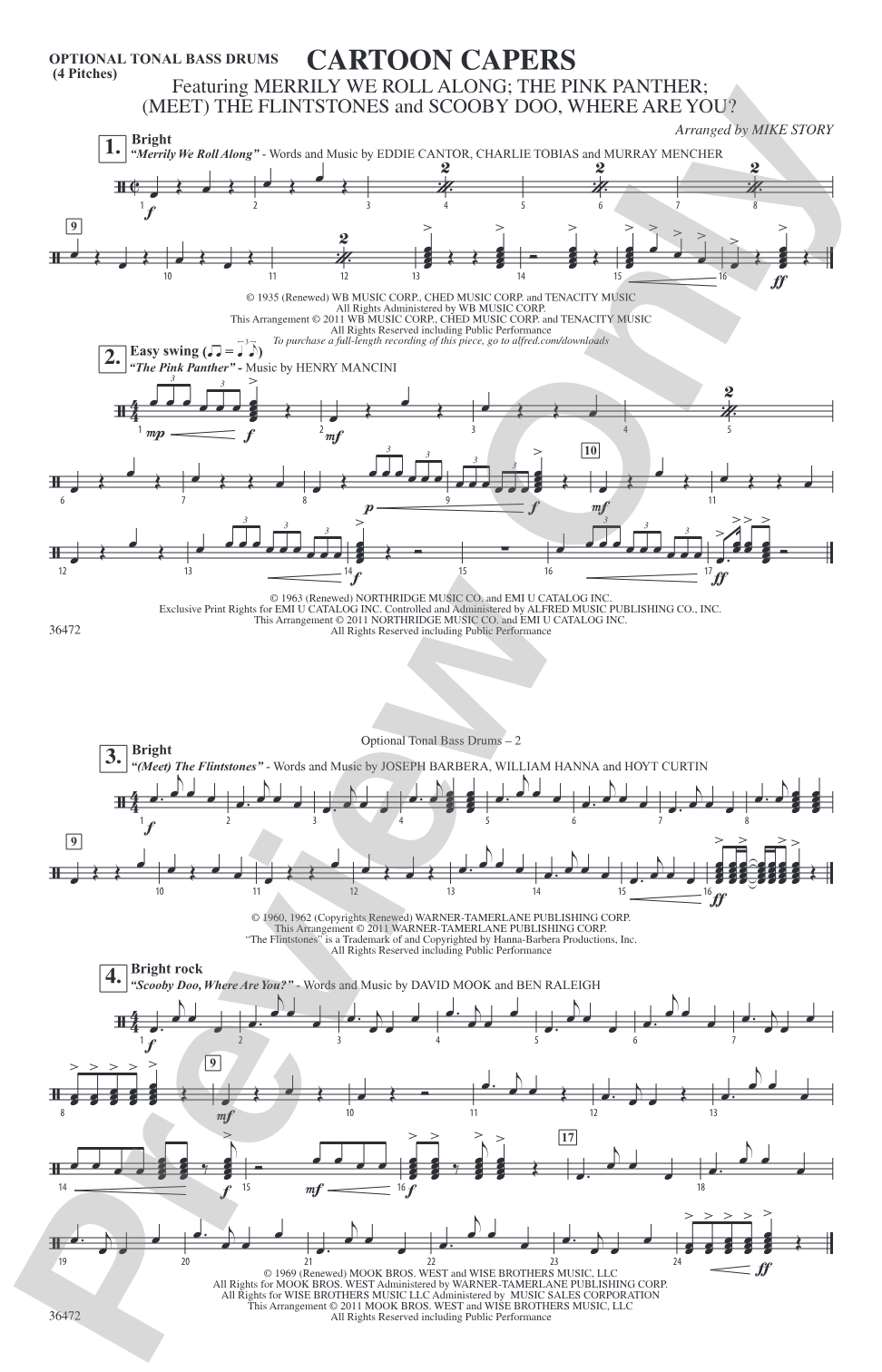Cartoon Capers: Tonal Bass Drum