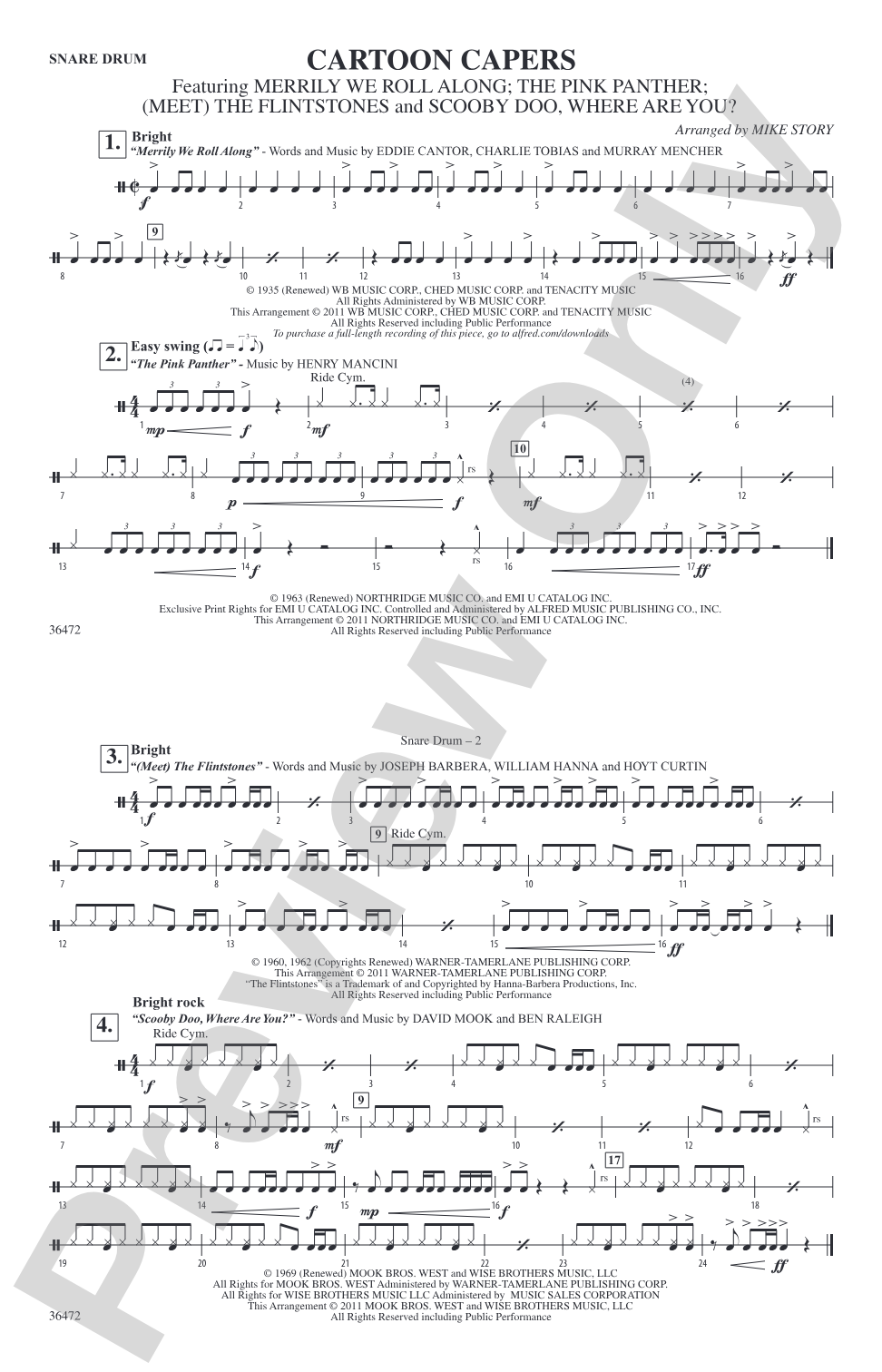 Cartoon Capers: Snare Drum