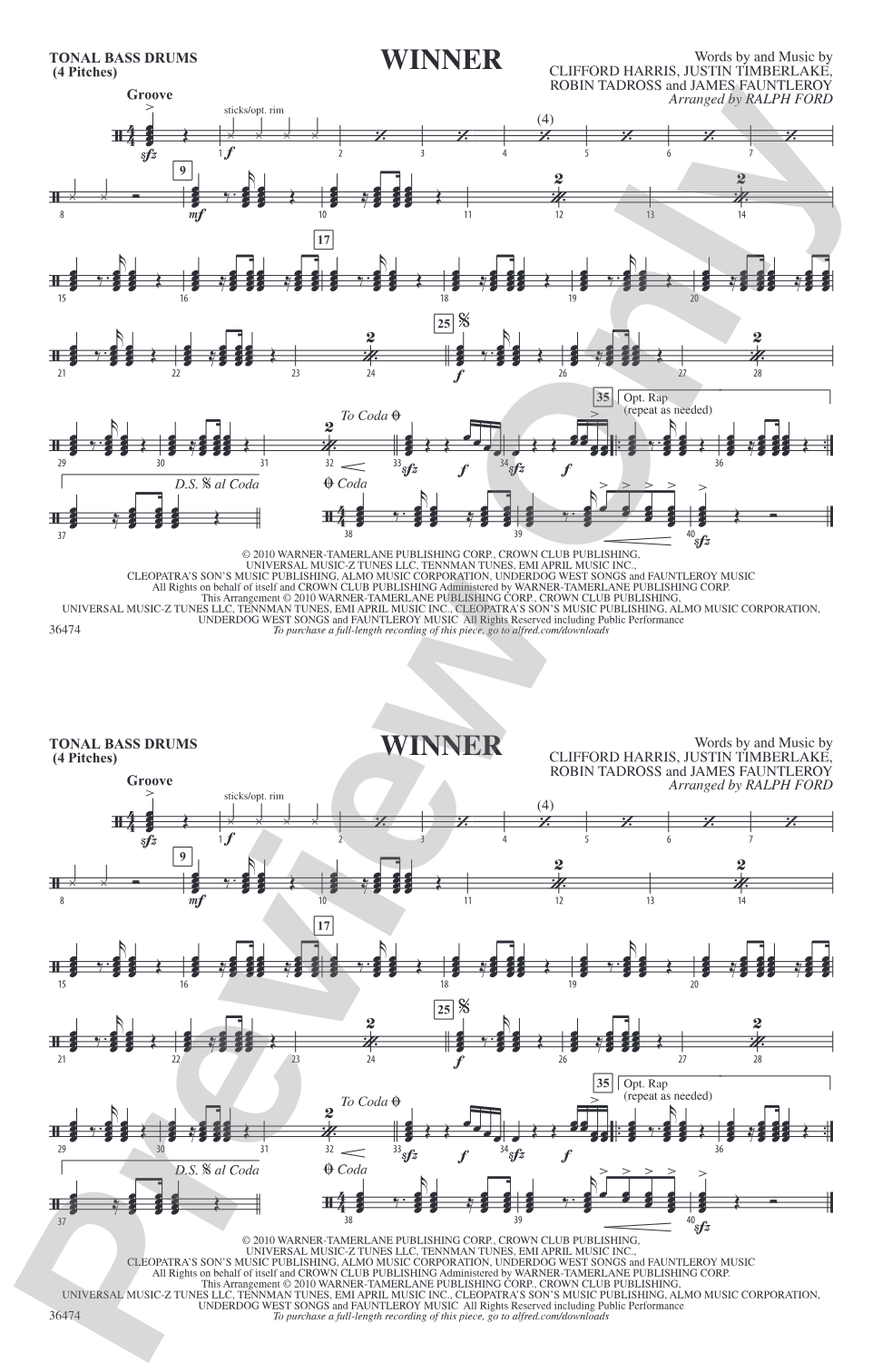 Winner: Tonal Bass Drum