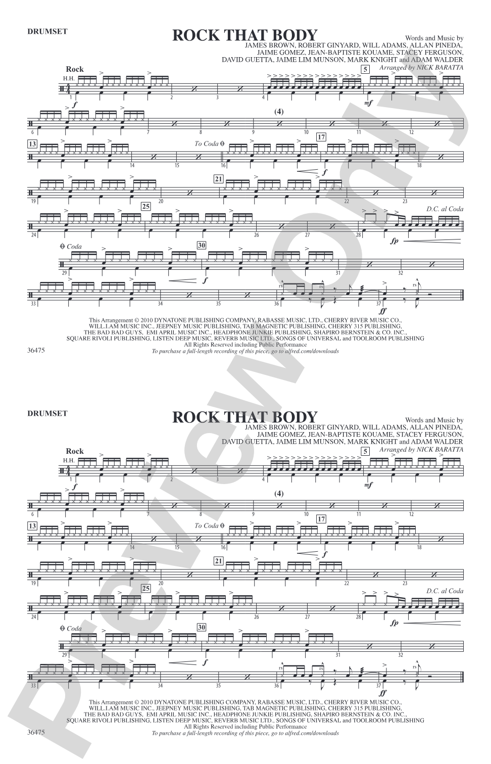 Rock That Body: Drumset