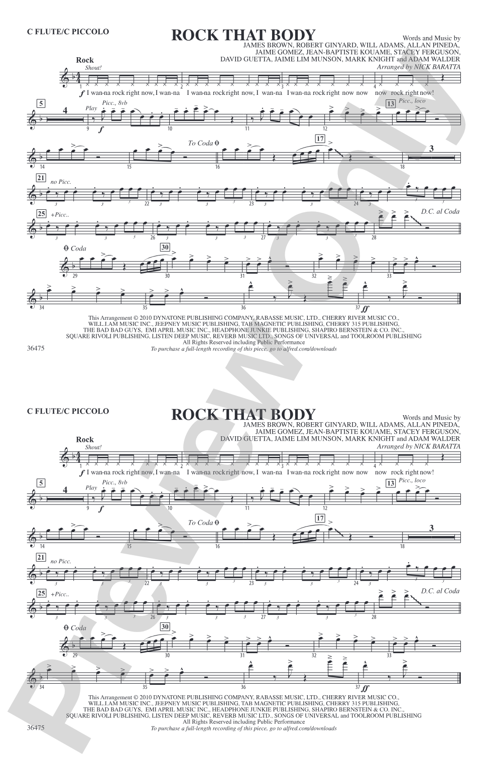 Rock That Body: Flute