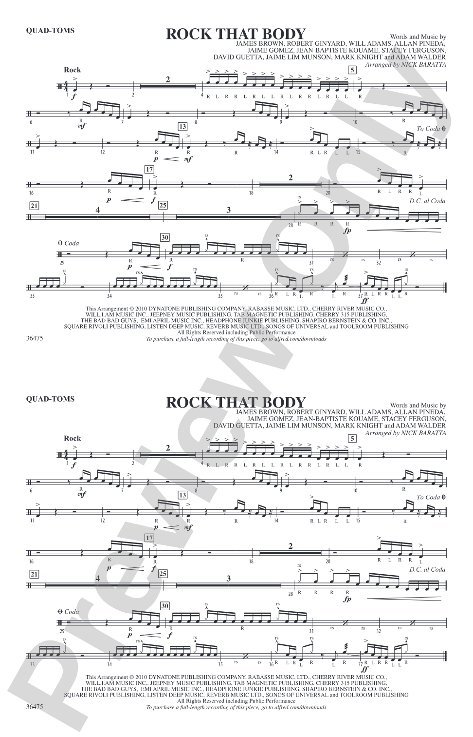Rock That Body: Quad-Toms