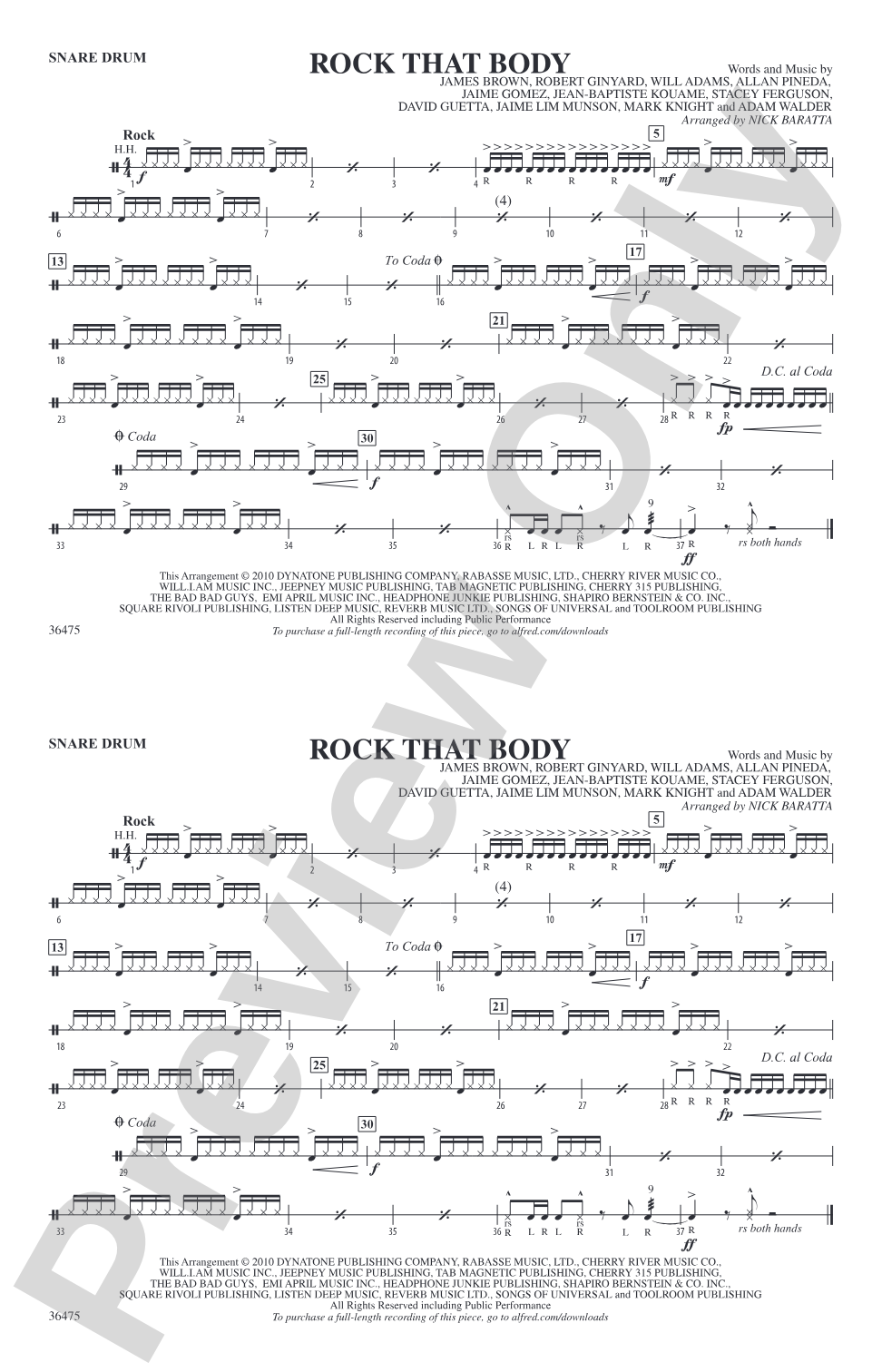 Rock That Body: Snare Drum