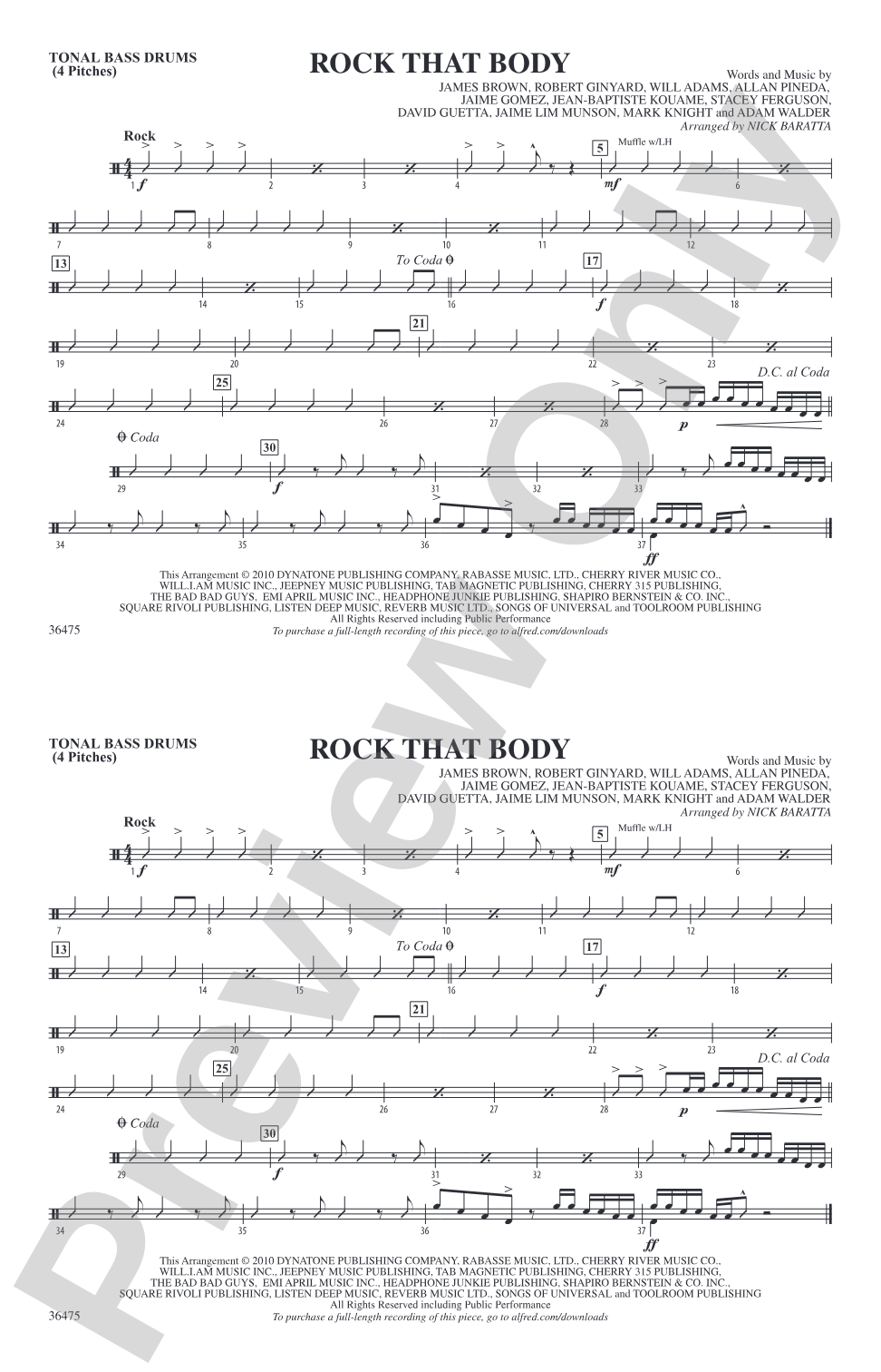 Rock That Body: Tonal Bass Drum