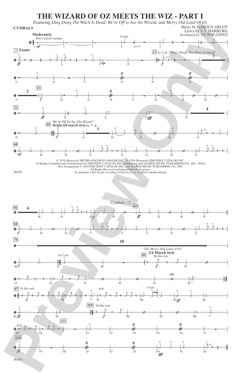 The Wizard of Oz Meets The Wiz, Part 1: Cymbals