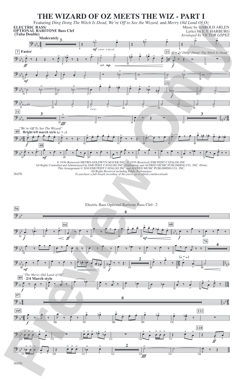 The Wizard of Oz Meets The Wiz, Part 1: Electric Bass