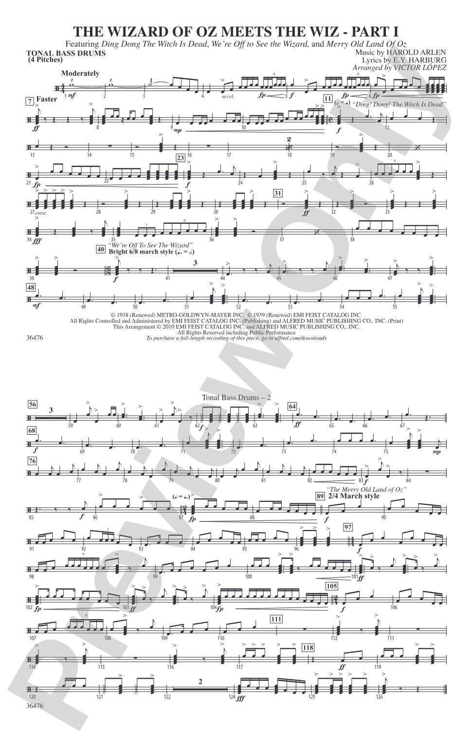 The Wizard of Oz Meets The Wiz, Part 1: Tonal Bass Drum