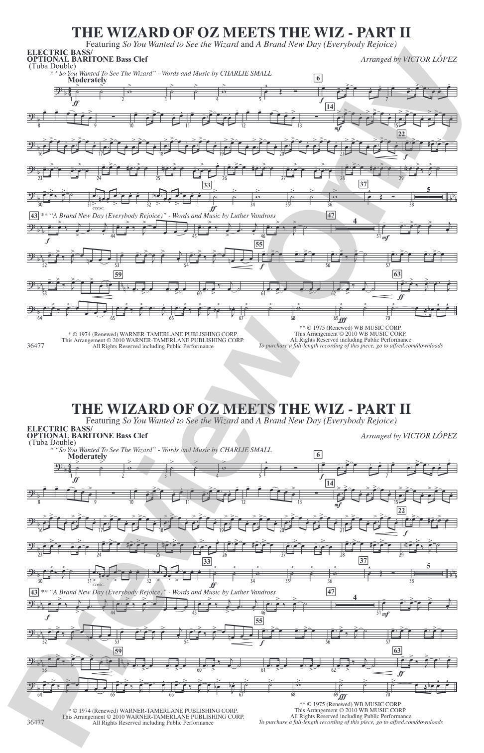 The Wizard of Oz Meets The Wiz, Part 2: Electric Bass