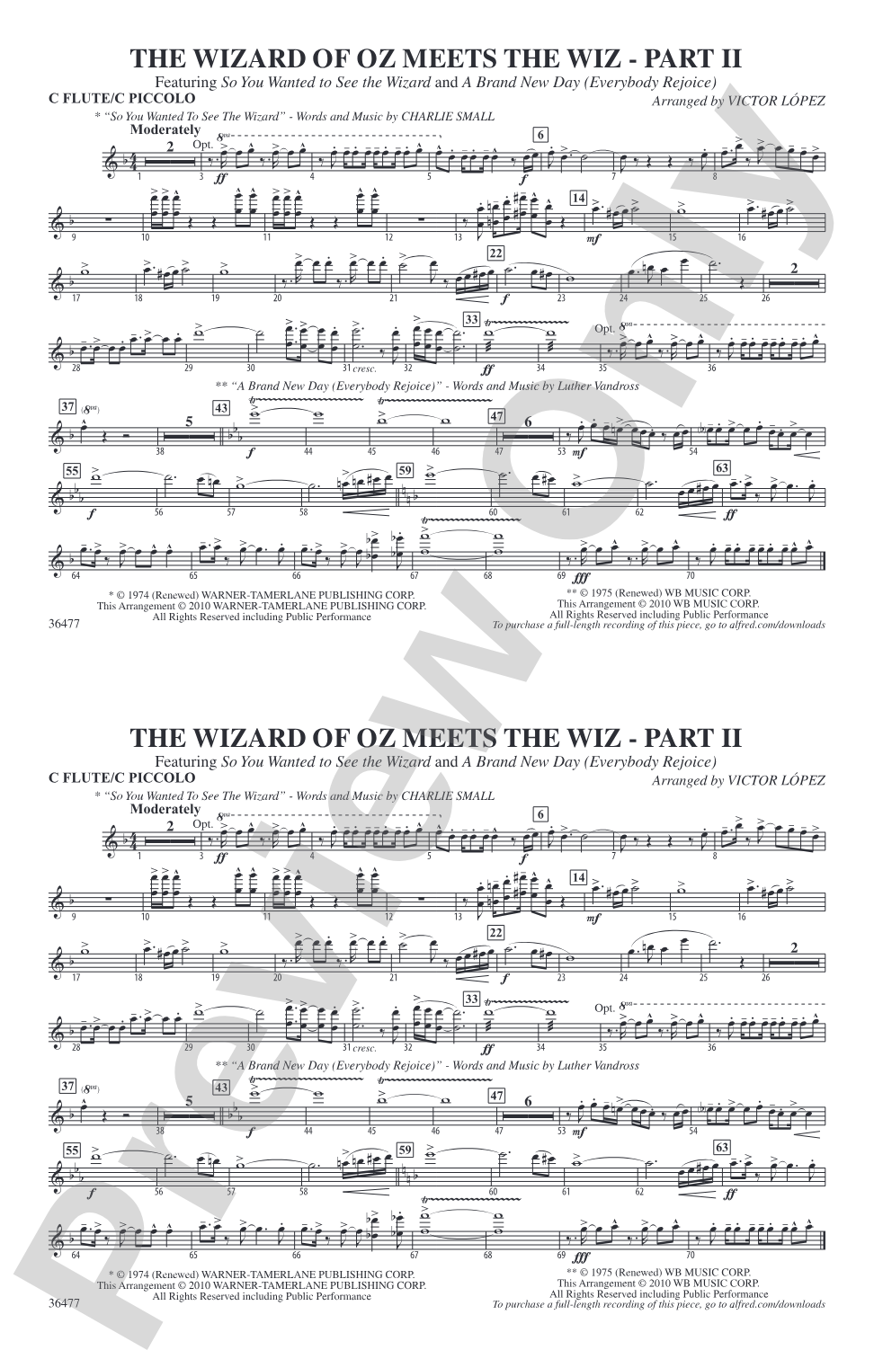 The Wizard of Oz Meets The Wiz, Part 2: Flute