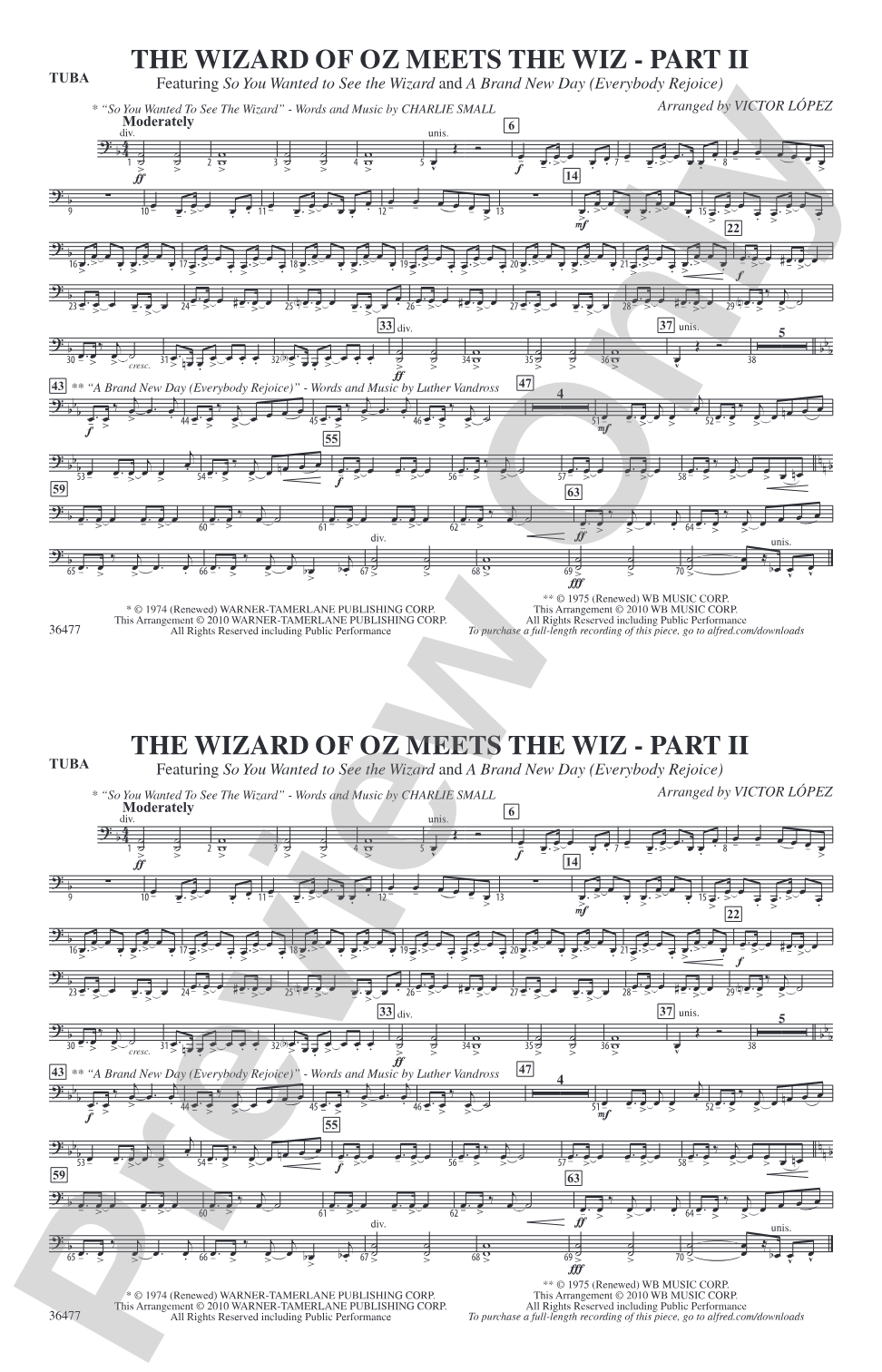 The Wizard of Oz Meets The Wiz, Part 2: Tuba