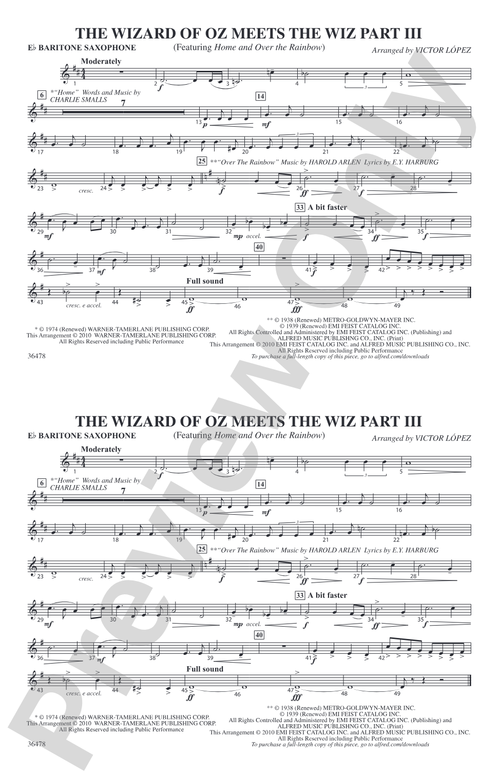 The Wizard of Oz Meets The Wiz, Part 3: E-flat Baritone Saxophone