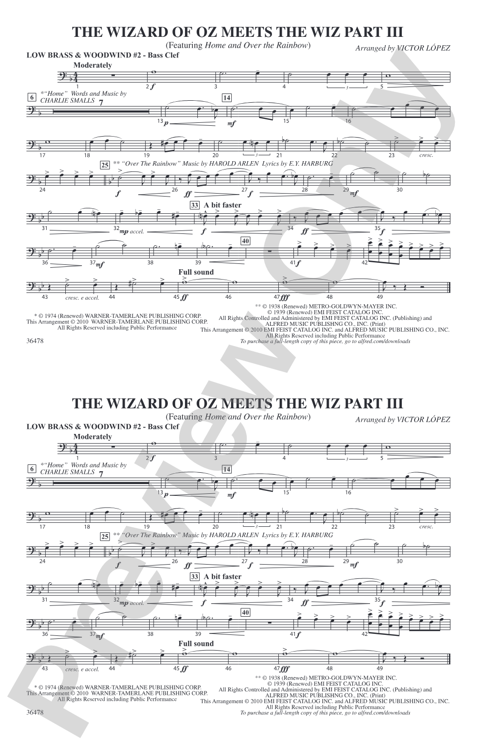 The Wizard of Oz Meets The Wiz, Part 3: Low Brass & Woodwinds #2 - Bass Clef