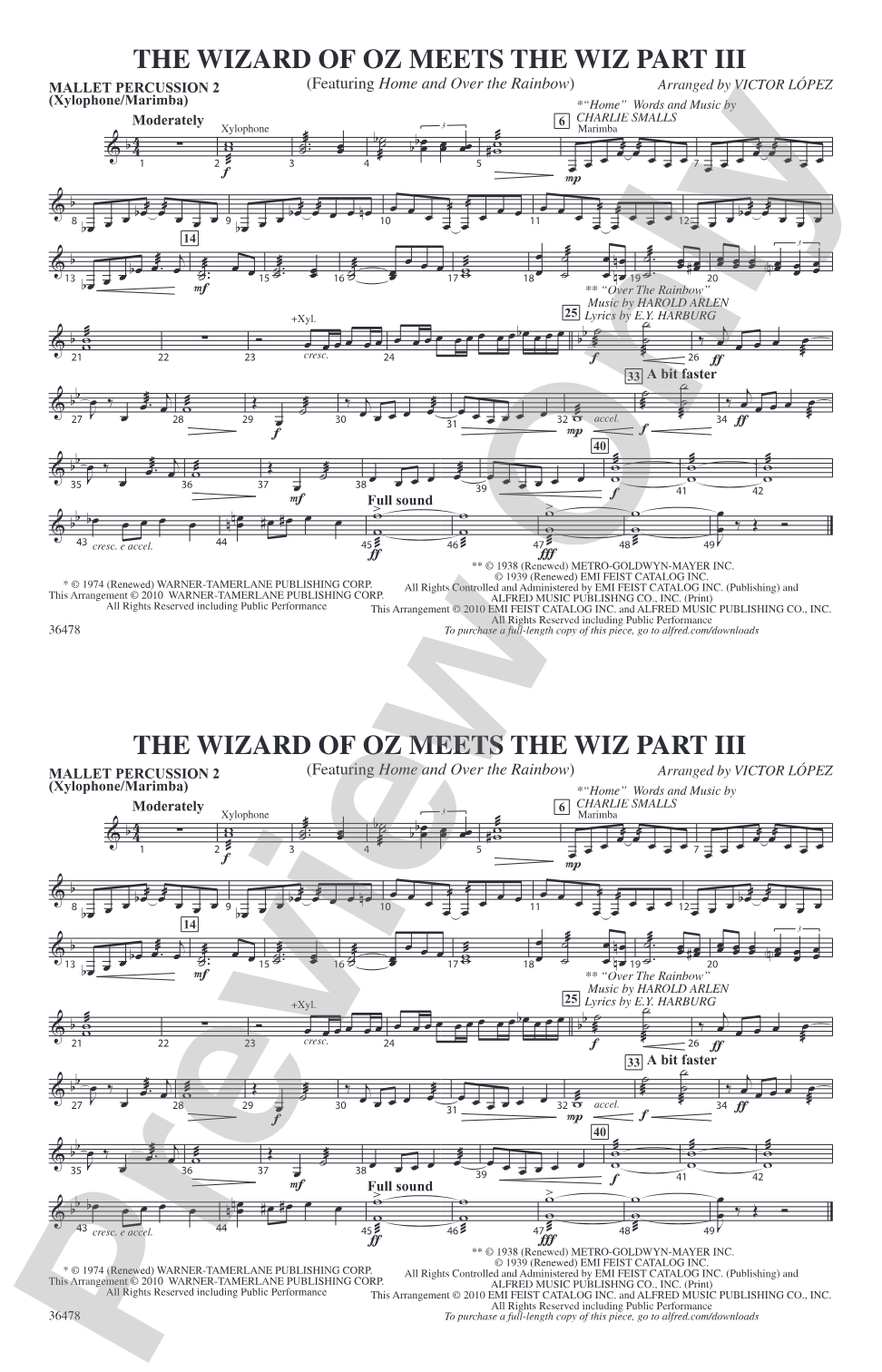 The Wizard of Oz Meets The Wiz, Part 3: 2nd Mallet Percussion