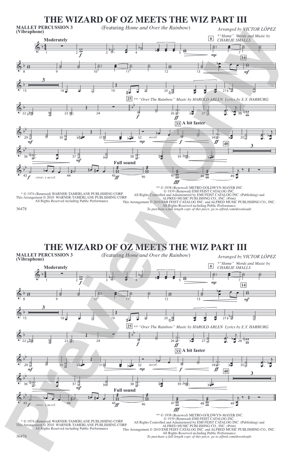The Wizard of Oz Meets The Wiz, Part 3: 3rd Mallet Percussion